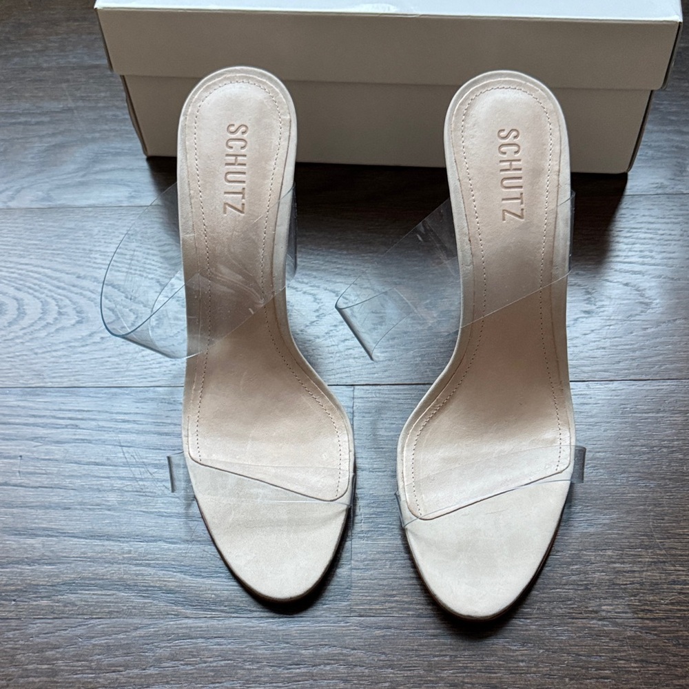 SCHUTZ Transparent and Beige Heels - Picture 2 of 3